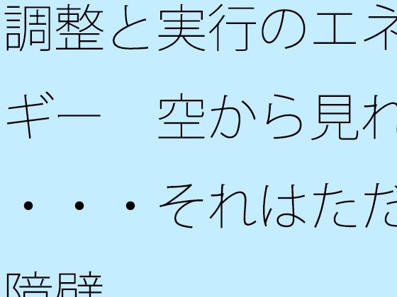 調整と実行のエネルギー  空から見れば・・・それはただの障壁 アイキャッチ画像 【【新作】爆売れFANZA同人案内所】