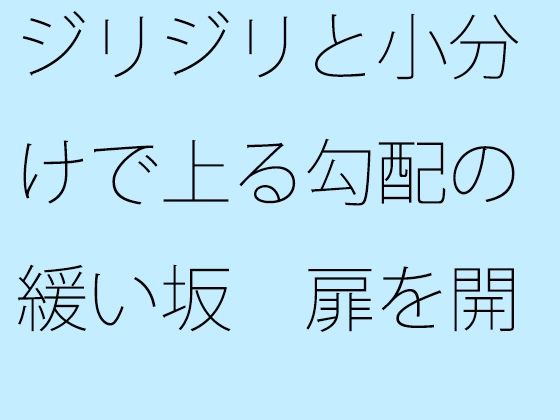 ジリジリと小分けで上る勾配の緩い坂  扉を開くと戻れる現状認識ではあるが アイキャッチ画像 【【新作】爆売れFANZA同人案内所】